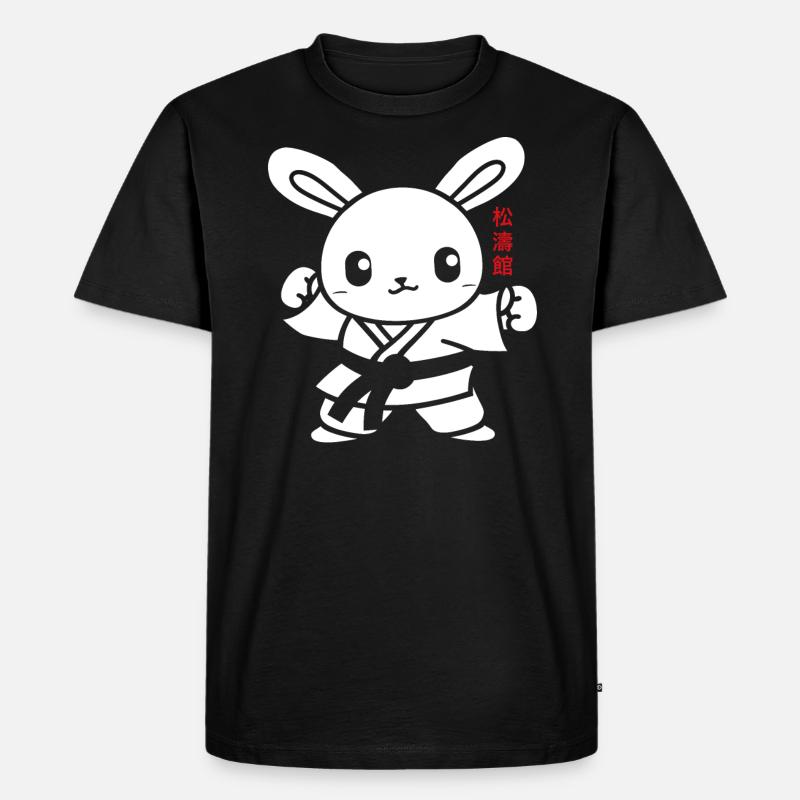 Karate - Männer Premium Bio T-Shirt - Schwarz