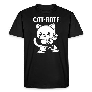 karate - Men's Premium Organic T-Shirt - black - Front - Nico (187cm)
