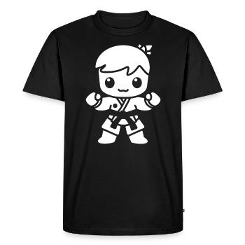 karate - Men's Premium Organic T-Shirt - black - Front - Nico (187cm)