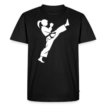 karate - T-shirt Premium bio Homme - noir - Devant - Nico (187cm)