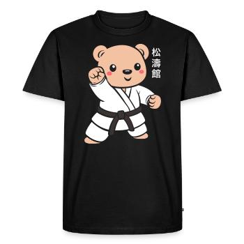 karate - Men's Premium Organic T-Shirt - black - Front - Nico (187cm)