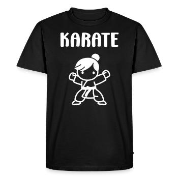 karate - Men's Premium Organic T-Shirt - black - Front - Nico (187cm)