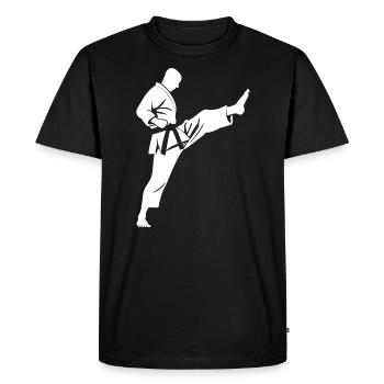 karate - T-shirt Premium bio Homme - noir - Devant - Nico (187cm)