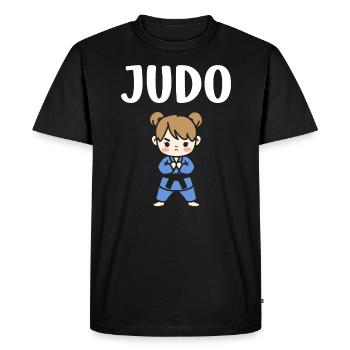 judo - T-shirt Premium bio Homme - noir - Devant - Nico (187cm)