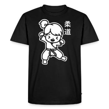 judo - T-shirt Premium bio Homme - noir - Devant - Nico (187cm)