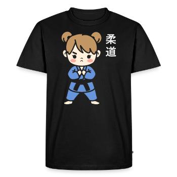 judo - T-shirt Premium bio Homme - noir - Devant - Nico (187cm)