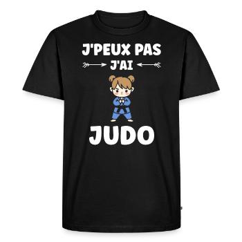 judo - T-shirt Premium bio Homme - noir - Devant - Nico (187cm)