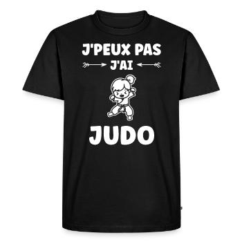 judo - T-shirt Premium bio Homme - noir - Devant - Nico (187cm)