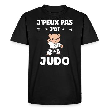 judo - T-shirt Premium bio Homme - noir - Devant - Nico (187cm)