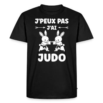 judo - T-shirt Premium bio Homme - noir - Devant - Nico (187cm)