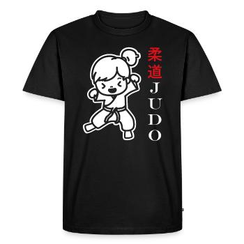 judo - T-shirt Premium bio Homme - noir - Devant - Nico (187cm)