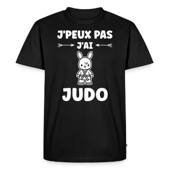 judo - T-shirt Premium bio Homme - noir - Devant - Nico (187cm)