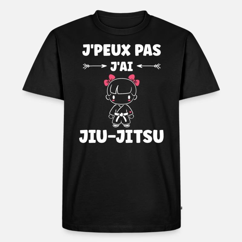 Jiu Jitsu - Männer Premium Bio T-Shirt - Schwarz