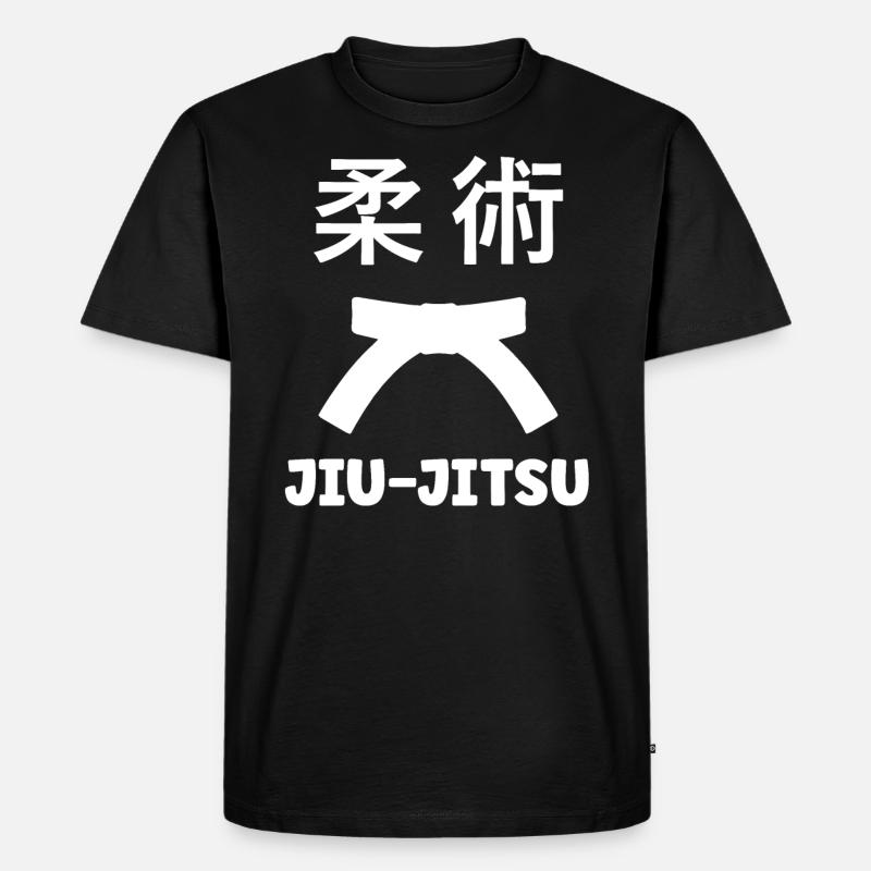Jiu Jitsu - Männer Premium Bio T-Shirt - Schwarz