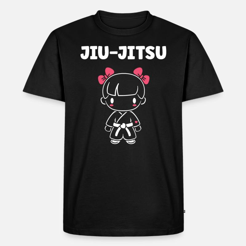 Jiu Jitsu - Männer Premium Bio T-Shirt - Schwarz