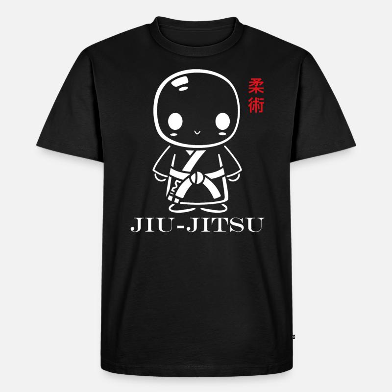 Jiu Jitsu - Männer Premium Bio T-Shirt - Schwarz
