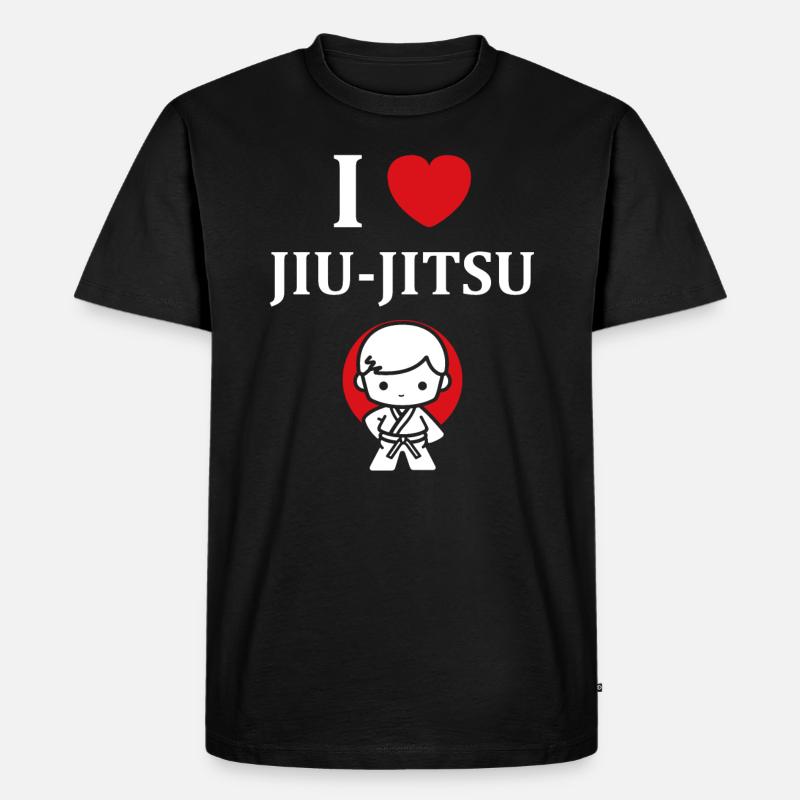 Jiu Jitsu - Männer Premium Bio T-Shirt - Schwarz