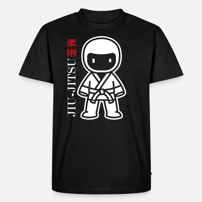 Jiu Jitsu - Männer Premium Bio T-Shirt - Schwarz
