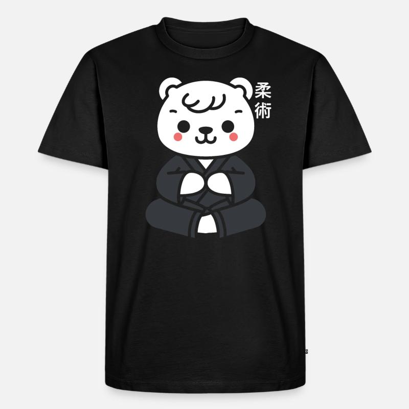 Jiu Jitsu - Männer Premium Bio T-Shirt - Schwarz
