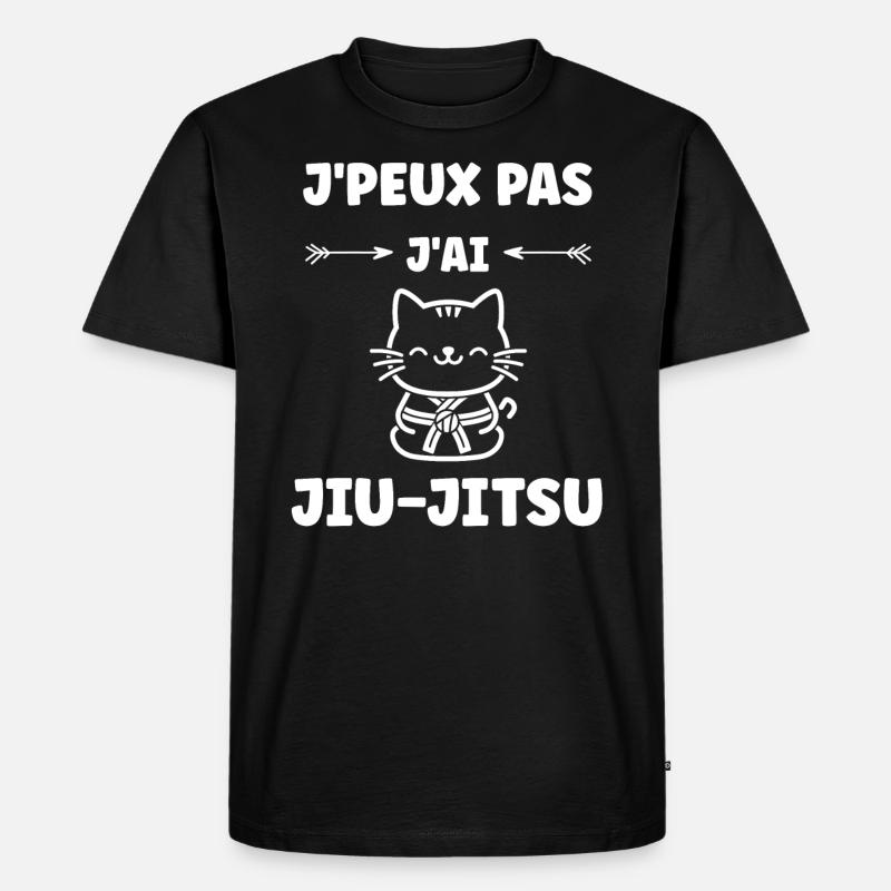 Jiu Jitsu - Männer Premium Bio T-Shirt - Schwarz