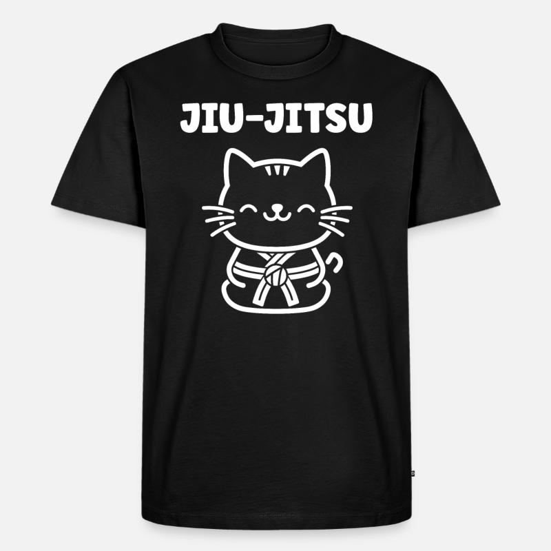Jiu Jitsu - Männer Premium Bio T-Shirt - Schwarz