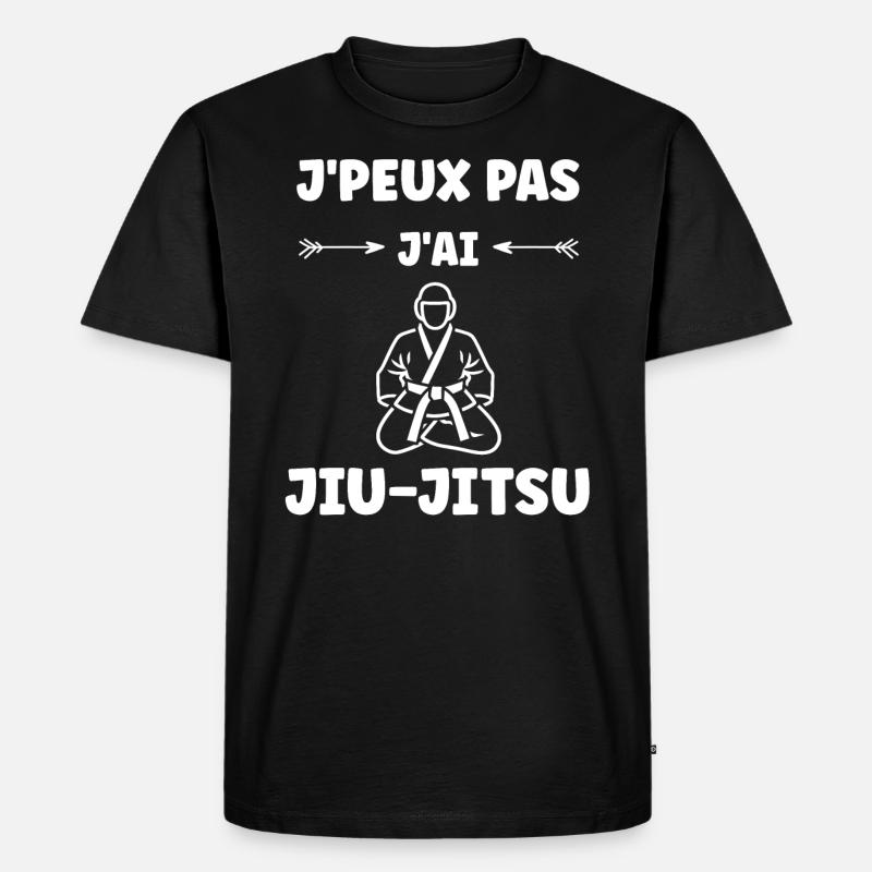 Jiu Jitsu - Männer Premium Bio T-Shirt - Schwarz