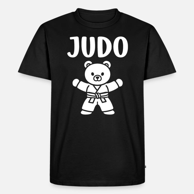Judo - Männer Premium Bio T-Shirt - Schwarz