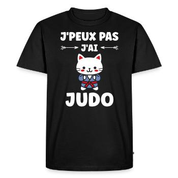 judo - T-shirt Premium bio Homme - noir - Devant - Nico (187cm)