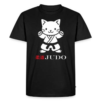 judo - Men's Premium Organic T-Shirt - black - Front - Nico (187cm)
