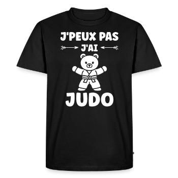 judo - T-shirt Premium bio Homme - noir - Devant - Nico (187cm)