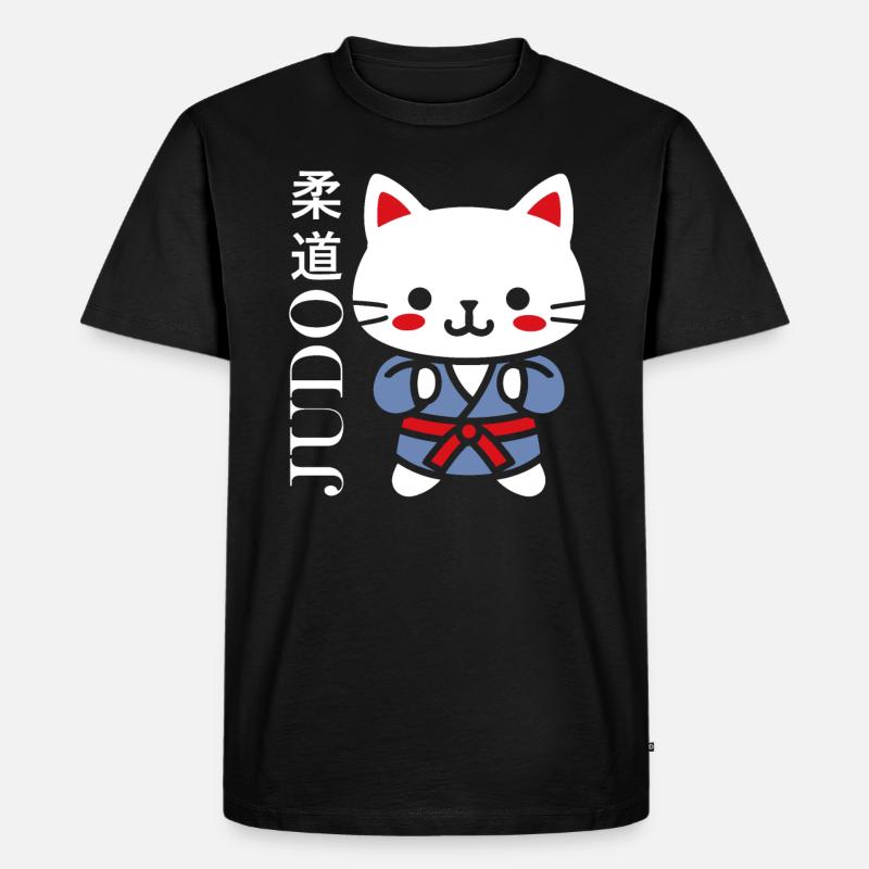 Judo - Männer Premium Bio T-Shirt - Schwarz