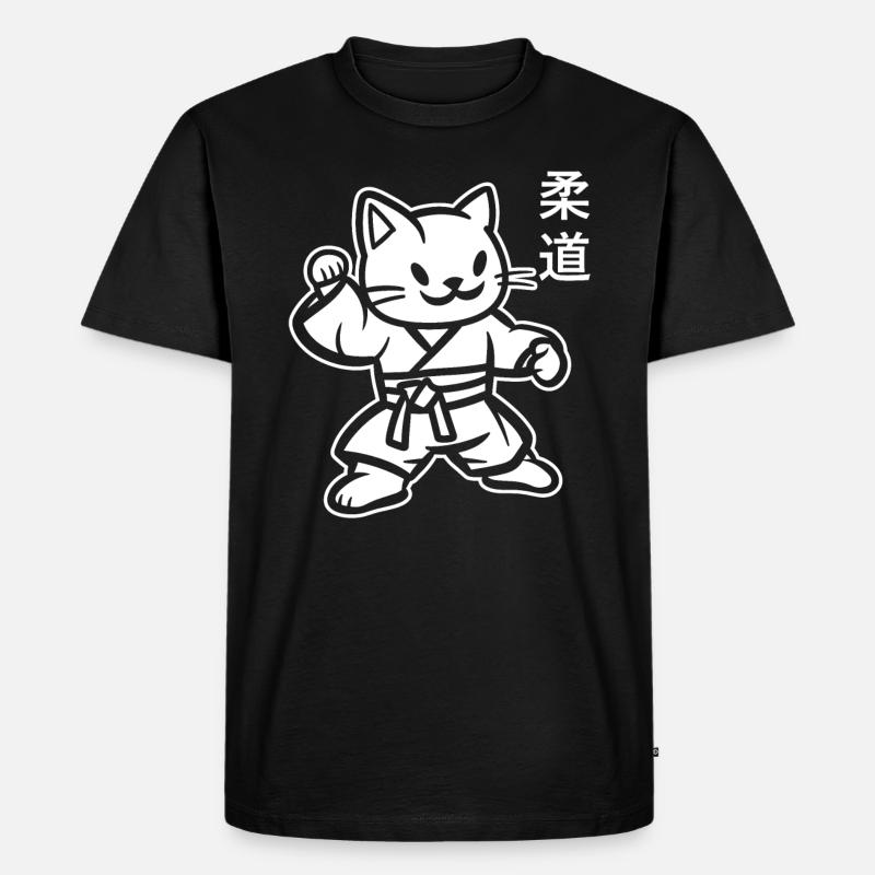 Judo - Männer Premium Bio T-Shirt - Schwarz