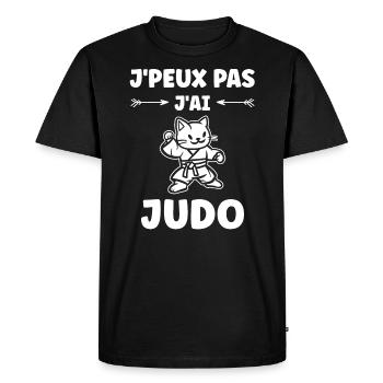judo - T-shirt Premium bio Homme - noir - Devant - Nico (187cm)