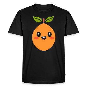 Papaya - Men's Premium Organic T-Shirt - black - Front - Nico (187cm)