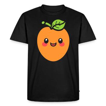 Papaya - Men's Premium Organic T-Shirt - black - Front - Nico (187cm)