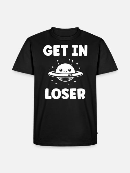 flying saucer - Men's Premium Organic T-Shirt - black