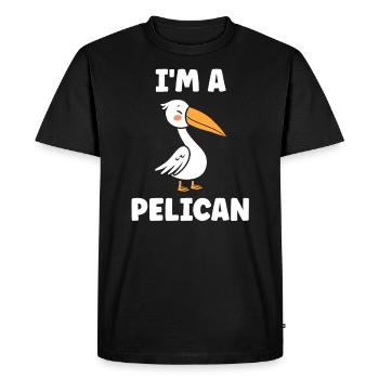 pelican - T-shirt Premium bio Homme - noir - Devant - Nico (187cm)