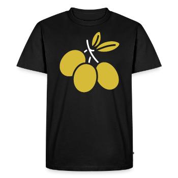 Olive - T-shirt Premium bio Homme - noir - Devant - Nico (187cm)
