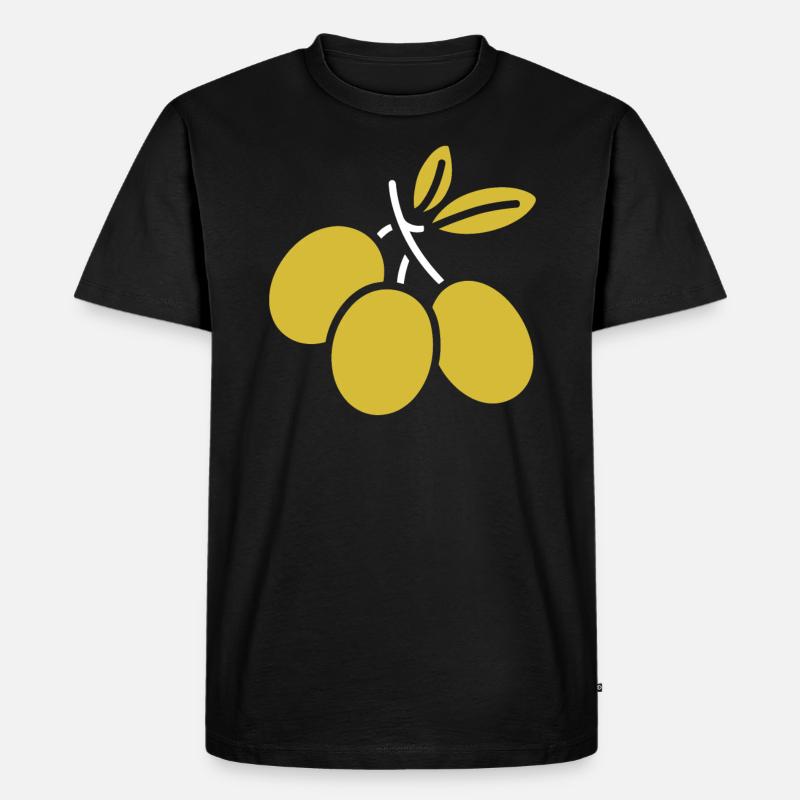 Olive - Männer Premium Bio T-Shirt - Schwarz