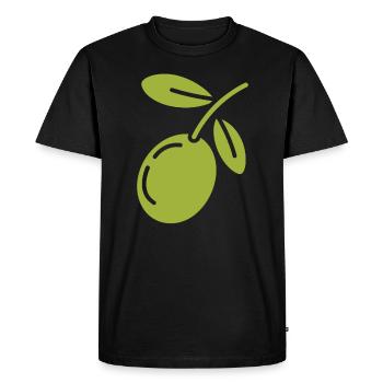 Olive - T-shirt Premium bio Homme - noir - Devant - Nico (187cm)