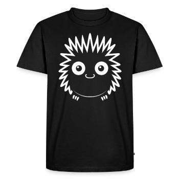 Porc-épic - T-shirt Premium bio Homme - noir - Devant - Nico (187cm)