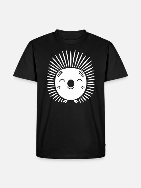 Porcupine - Men's Premium Organic T-Shirt - black