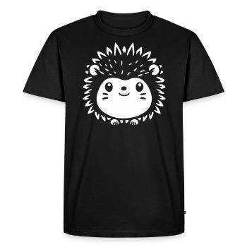 Porc-épic - T-shirt Premium bio Homme - noir - Devant - Nico (187cm)