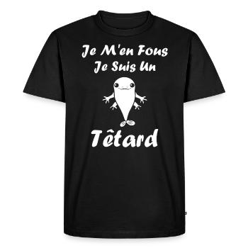 Têtard - T-shirt Premium bio Homme - noir - Devant - Nico (187cm)
