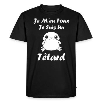 Têtard - T-shirt Premium bio Homme - noir - Devant - Nico (187cm)