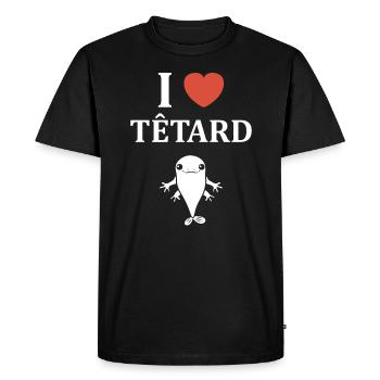 Têtard - T-shirt Premium bio Homme - noir - Devant - Nico (187cm)