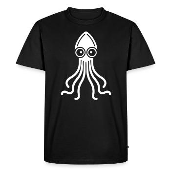 Calamar - T-shirt Premium bio Homme - noir - Devant - Nico (187cm)