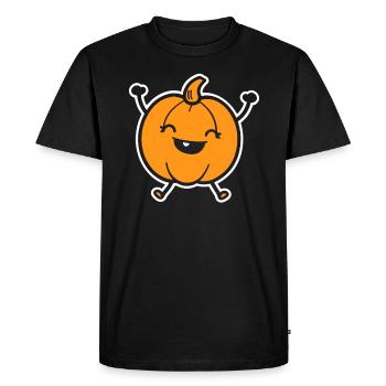 Citrouille - T-shirt Premium bio Homme - noir - Devant - Nico (187cm)