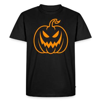 Citrouille - T-shirt Premium bio Homme - noir - Devant - Nico (187cm)