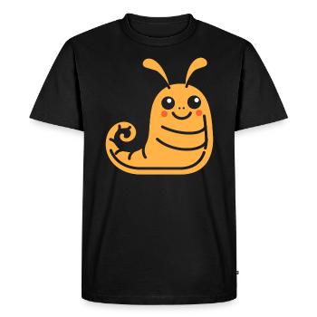 Slug 5 - Men's Premium Organic T-Shirt - black - Front - Nico (187cm)